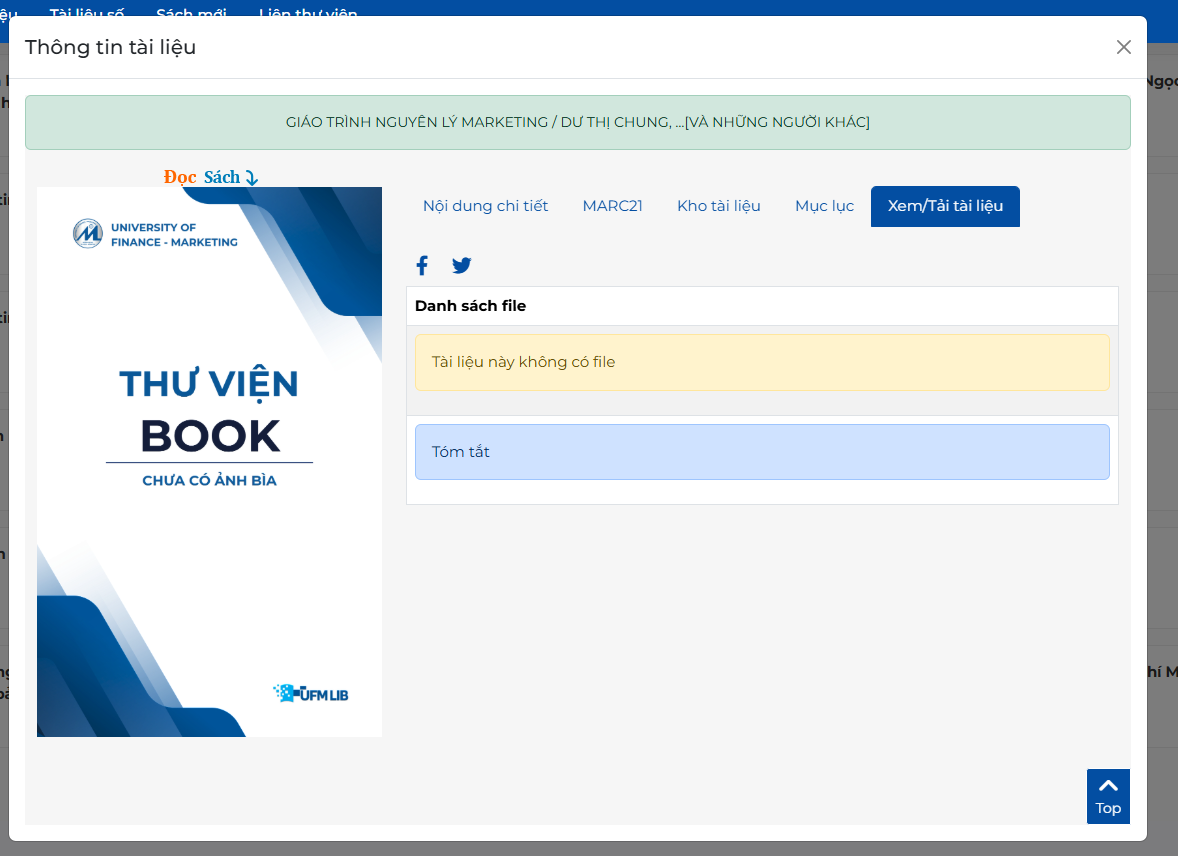 Thông báo tài liệu này không có file trong tab Xem Tải tài liệu